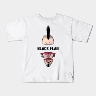 Punk Man Black Flag Kids T-Shirt